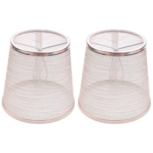 Lot De 2 Clips Sur Gaze Lustre Abat-Jour Petite Bougie Murale Abat-Jour (Or)