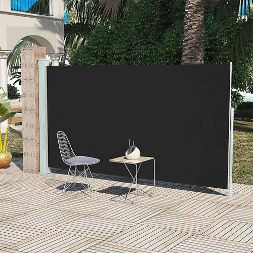 Auvent Latéral De Patio 160x300 Cm Noir