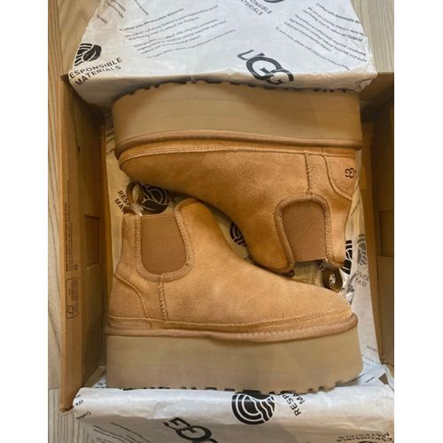 Ugg Neumel Platform Chelsea Boots Couleur Marron Taille 38