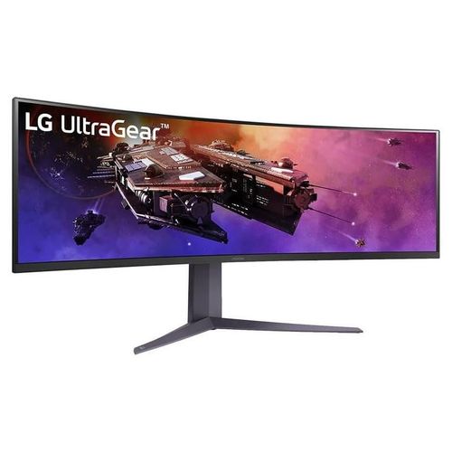 LG UltraGear 45GR75DC-B - Écran LED - jeux - incurvé - 45" (44.5" visualisable) - 5120 x 1440 Dual Quad HD @ 200 Hz - VA - 400 cd/m² - 3000:1 - DisplayHDR 600 - 1 ms - 2xHDMI, DisplayPort, USB-C