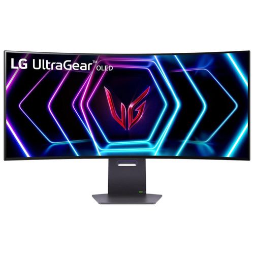 LG UltraGear 39GS95QE-B - Moniteur OLED - jeux - incurvé - 39" - 3440 x 1440 UWQHD @ 240 Hz - 275 cd/m² - 1500000:1 - DisplayHDR 400 True Black - 0.03 ms - 2xHDMI, DisplayPort