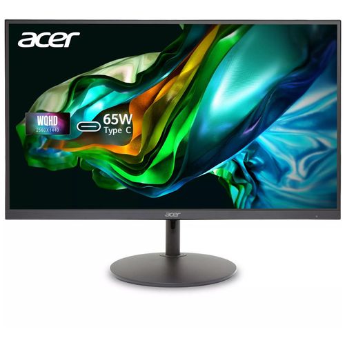 Acer SH322QU Abmiphux - SH2 Series - écran LED - 32" (31.5" visualisable) - 2560 x 1440 WQHD @ 75 Hz - IPS - 300 cd/m² - 1000:1 - HDR10 - 1 ms - HDMI, DisplayPort, USB-C - haut-parleurs - noir