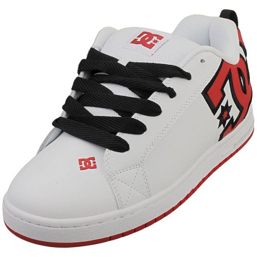 Dc Shoes Court Graphik Baskets Rouge Blanc