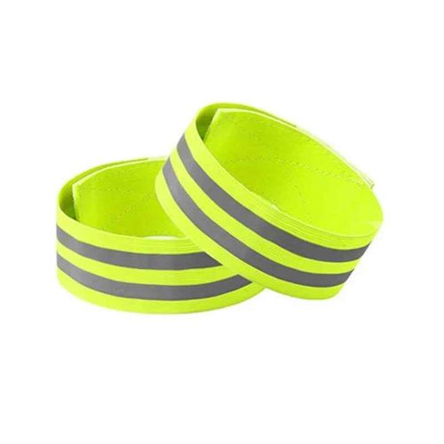 Brassard De Sécurité À Led Pour Le Cyclisme De Nuit,Bandes De Bras De Coulée Pour La Course,Le Rinçage Du Poignet,La Jambe,Le Réflecteur,La Bande Lumineuse,La Sangle De Bra - Type Fluorescent Green