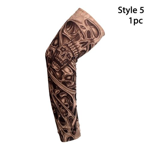 Manchons De Bras À Fleurs De Protection Solaire,Refroidissement D'été,Sport De Plein Air,Protection Uv,Course À Pied,Tatouage,1 Pièce #F