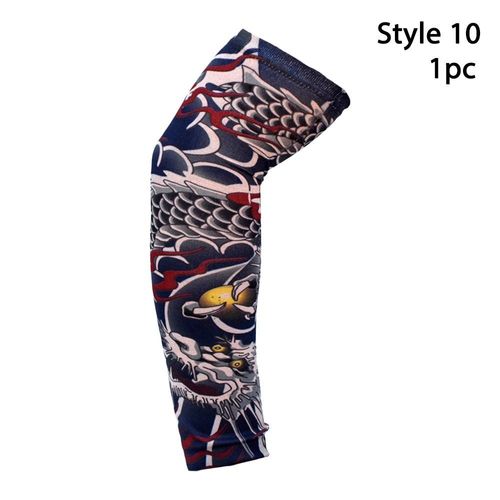 Manchons De Bras À Fleurs De Protection Solaire,Refroidissement D'été,Sport De Plein Air,Protection Uv,Course À Pied,Tatouage,1 Pièce #B