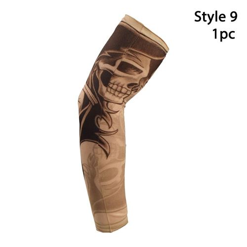 Manchons De Bras À Fleurs De Protection Solaire,Refroidissement D'été,Sport De Plein Air,Protection Uv,Course À Pied,Tatouage,1 Pièce #J