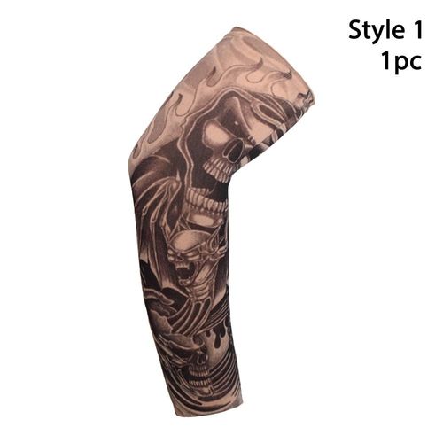 Manchons De Bras À Fleurs De Protection Solaire,Refroidissement D'été,Sport De Plein Air,Protection Uv,Course À Pied,Tatouage,1 Pièce #A