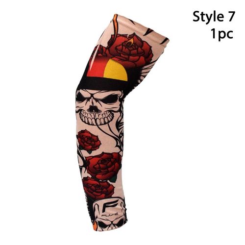 Manchons De Bras À Fleurs De Protection Solaire,Refroidissement D'été,Sport De Plein Air,Protection Uv,Course À Pied,Tatouage,1 Pièce #H