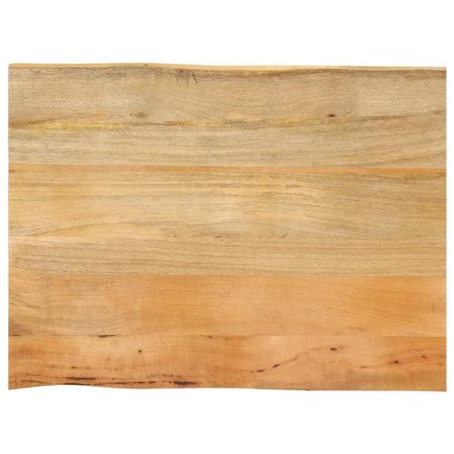 Dessus De Table 80x60x2,5 Cm Bord Vivant Bois Massif Manguier
