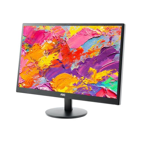 AOC M2470SWH - Écran LED - 23.6" (24" visualisable) - 1920 x 1080 Full HD (1080p) @ 60 Hz - MVA - 250 cd/m² - 1000:1 - 5 ms - 2xHDMI, VGA - haut-parleurs - noir