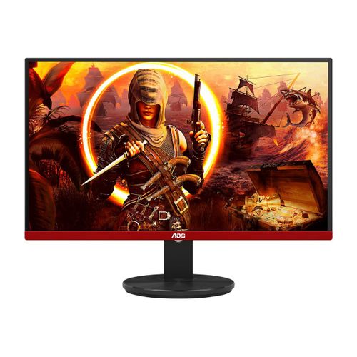 AOC Gaming G2490VXA - 90 Series - écran LED - jeux - 23.8" - 1920 x 1080 Full HD (1080p) @ 144 Hz - VA - 350 cd/m² - 3500:1 - HDMI, DisplayPort - haut-parleurs - noir, rouge