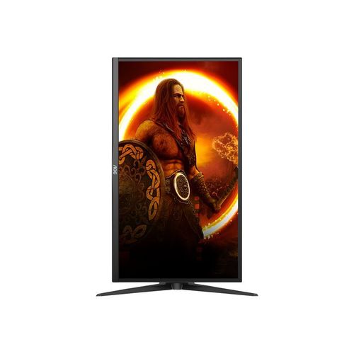 AOC Gaming U28G2XU/BK - Écran LED - jeux - 28" - 3840 x 2160 4K @ 144 Hz - IPS - 370 cd/m² - 1000:1 - DisplayHDR 400 - 1 ms - 2xHDMI, 2xDisplayPort - haut-parleurs - noir, rouge