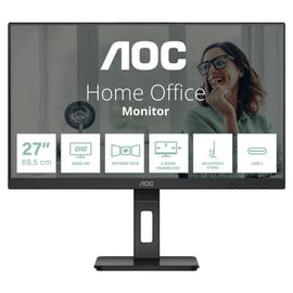 AOC Pro-line Q27P3CV - Écran LED - 27" - 2560 x 1440 QHD @ 75 Hz - IPS - 350 cd/m² - 1000:1 - 4 ms - 2xHDMI, DisplayPort, USB-C - haut-parleurs - noir