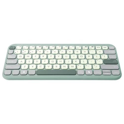 ASUS Marshmallow KW100 - Clavier - déplacement de touche de 1,6 mm, durée de vie de 10 millions de clics - 75% - compact - sans fil - Bluetooth 5.0 - thé vert au lait