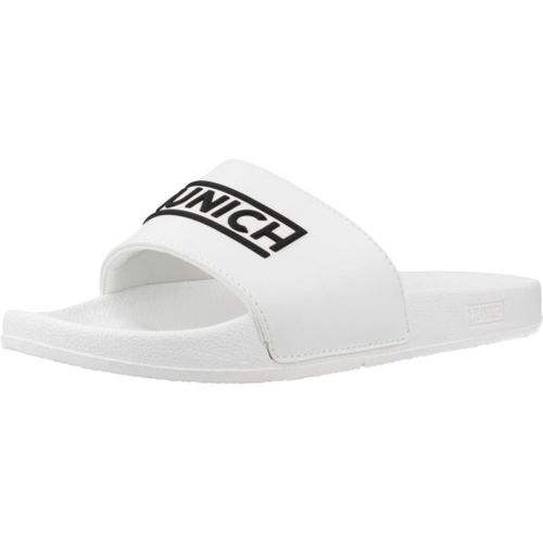 Munich Flat Slider D Logo Wh Colour Blanc