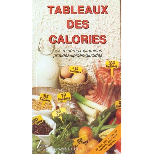 Tableaux Des Calories - Sels Minéraux-Vitamines-Protides-Lipides-Glucides