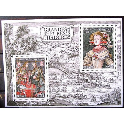 2018. Feuillet F5236. Les Grandes Heures De L'histoires De France (7): Le Traité Des Pyrénées.