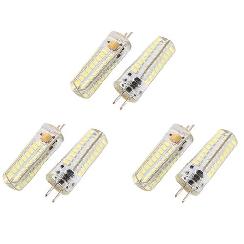 6x 6.5w Gy6.35 Ampoules Led 72 2835 Smd Led 320lm 50w Lampes Halog¿¿Nes ?Quivalent Dimmable Blanc Pur 6000k 360 Degr¿¿S Angle De Faisceau Ampoule De Ma?S En Silicone