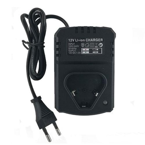 Chargeur de Perceuse Électrique 12V Chargeur de Batterie au Lithium Chargeur Li-Ion 110-240V pour Perceuse au Lithium/Électrique Prise UE