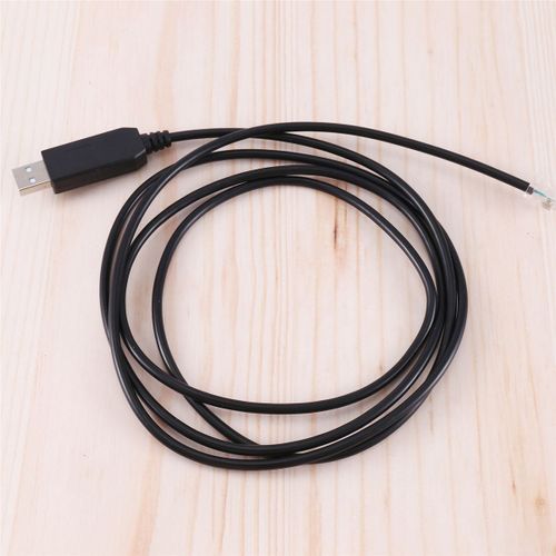 Adaptateur USB Vers Rj11 Rj12 6P4C C?ble de Contr?Le S¿¿Rie C?ble EQMOD pour - Pc Connect pour C?ble de Commande Manuelle, 1,8 M