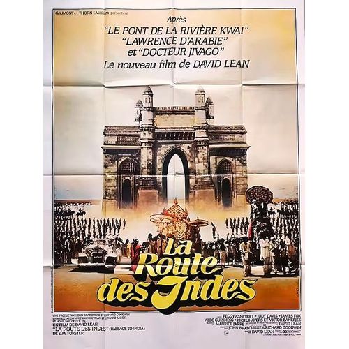 *** La Route Des Indes De David Lean - 1984 - Peggy Ashcroft - Judy Davis - James Fox - Alec Guinness - Affiche De Cinéma Originale - 120 X 160 (Landi) - Bon Etat ***