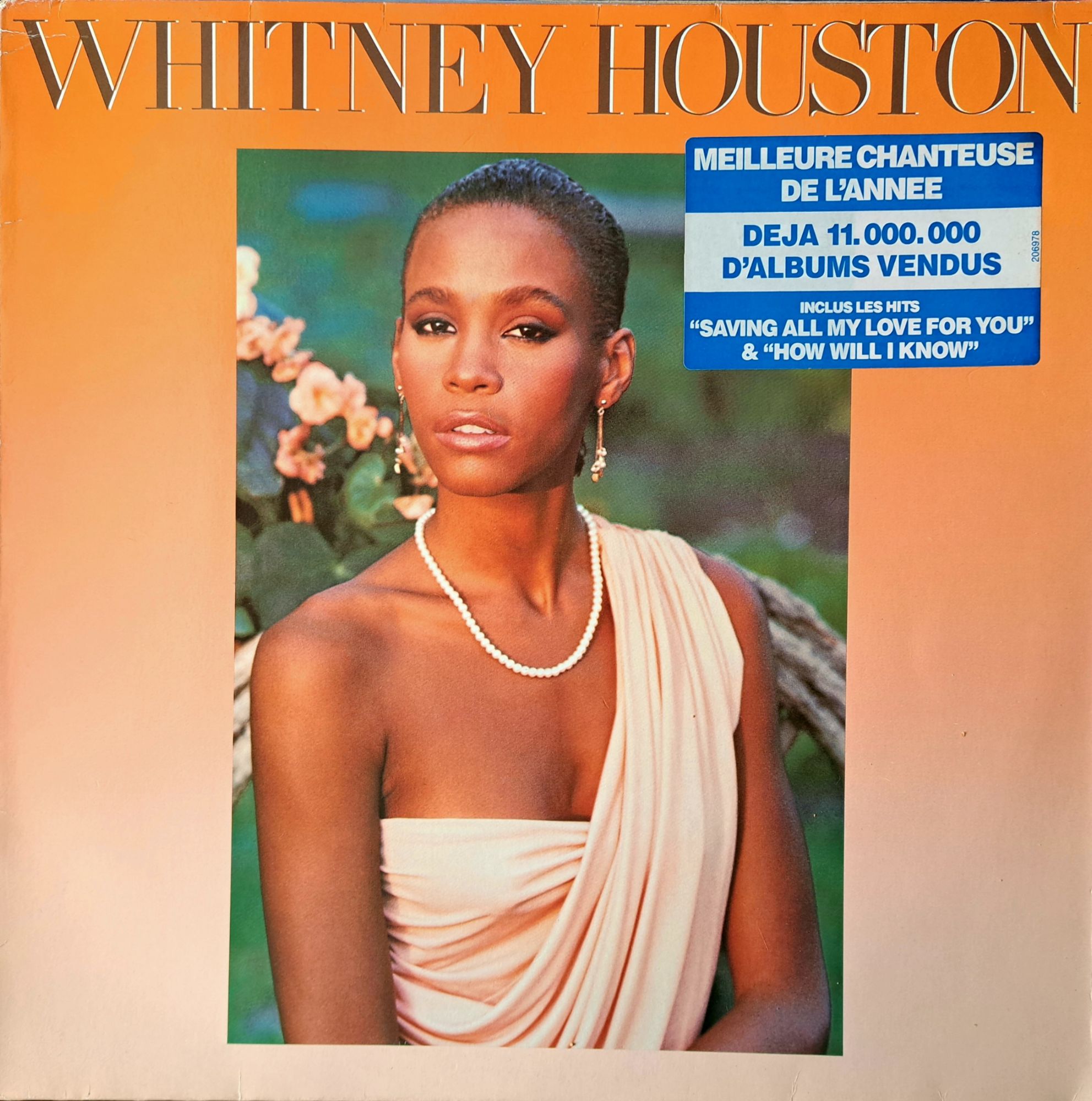 006 Arista Whitney Houston Vinyle Original De 1985