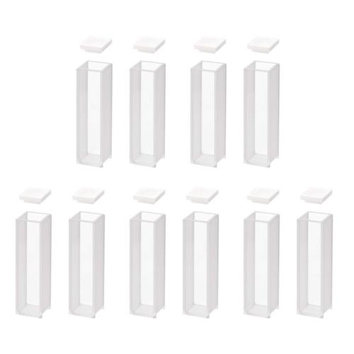 Cuvette de Quartz, Cuves de Spectrophotom¿¿tre 10 mm de Longueur de Trajet, 45 mm de Hauteur, 3,5 Ml de Capacit¿¿ - 10 PCS