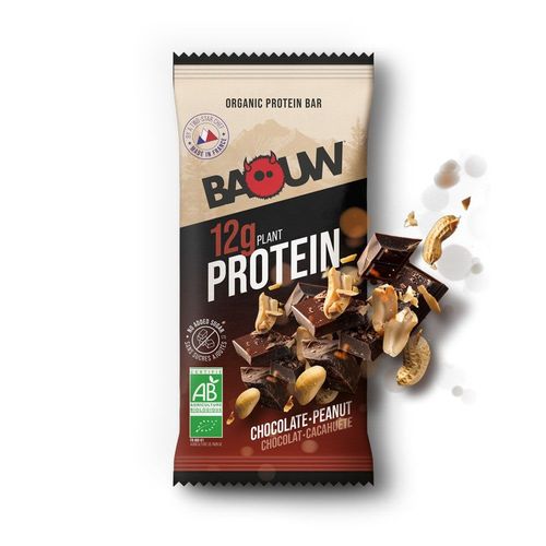 Barres Protéinées Bio (50g)|Chocolat Cacahuète| Barres Protéinées|Baouw 
