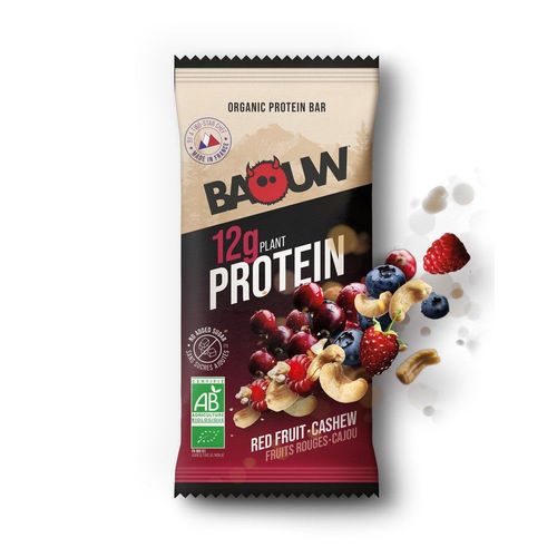 Barres Protéinées Bio (50g)|Fruits Rouges Cajou| Barres Protéinées|Baouw 