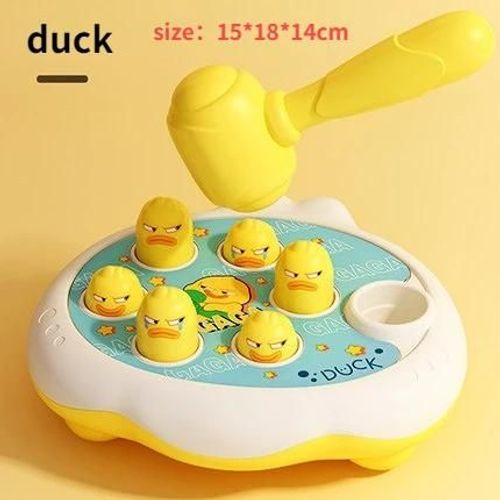 Jouet Marmotte De Dessin Animé Montessori, Jouets Pour Bébés, Cadeau D'anniversaire Éducatif Pour Tout-Petits, Jeu De Frappe Sur Le Thème Des Animaux, Jeu De Société Parent-Enfant--Duck
