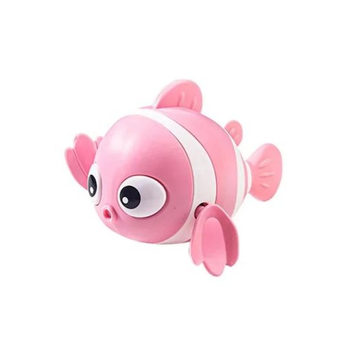 Jouets De Bain Mignon Clown De Natation Poisson Jouet De Bain Pour Les Tout-Petits Flottant Jouets À Remonter Pour Garçon Fille Nouveau-Né Bébé Baignoire Jouets Pour Tout-Petits--Pink