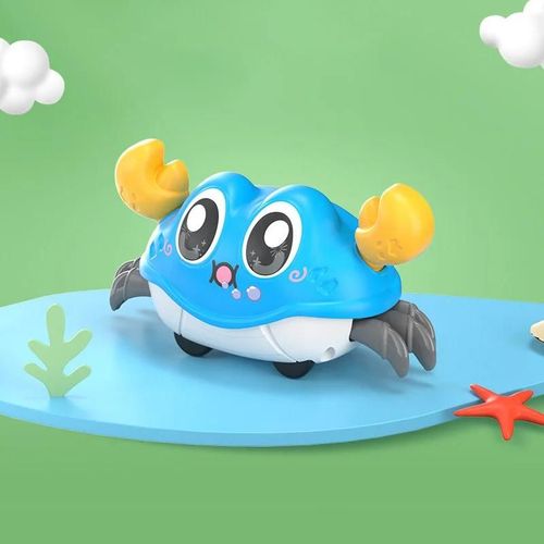 Crabe Rampant Inertiel Pour Bébé, Jouet Sensoriel De Développement, Dessin Animé Mignon, Interactif, Jouet De Marche Montessori, Cadeau De 1 2 3 Ans--Blue