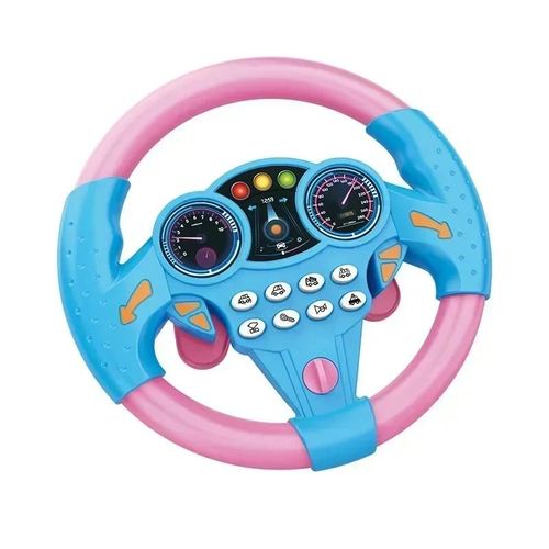 Jouets De Siège De Voiture Pour Bébé, Voiture De Simulation De Conduite Électrique, Volant De Copilote, Jouets De Face Pour Bébé, 0 M, 12m, Chaud--Blue