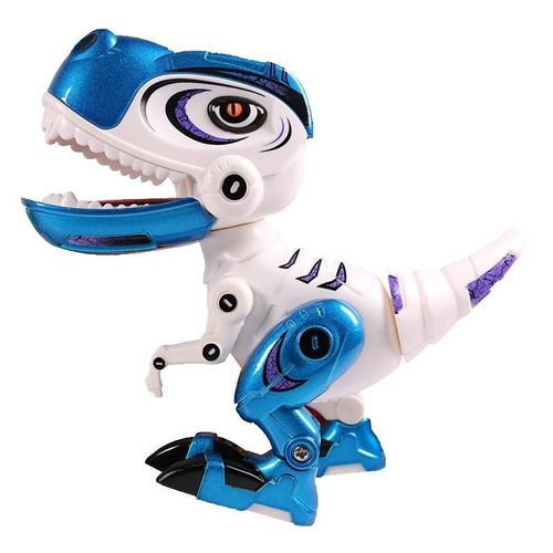 Figurines D'action De Dinosaure En Métal Pour Enfants, Corps En Alliage, Modèle De Vorannosaure, Jouets Avec Son Et Lumière, Éducation Précoce Des Enfants--Blue