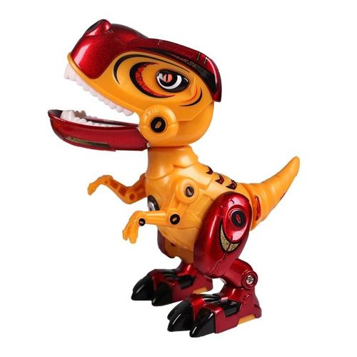 Figurines D'action De Dinosaure En Métal Pour Enfants, Corps En Alliage, Modèle De Vorannosaure, Jouets Avec Son Et Lumière, Éducation Précoce Des Enfants--Red