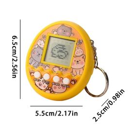 Jeu Électronique Pour Animaux De Compagnie, Tamagotchi Virtuel En Russe, Original, Allemand, Espagnol, Polonais, Animaux Numériques, Jouets Pour Enfants, Pixel--Yellow