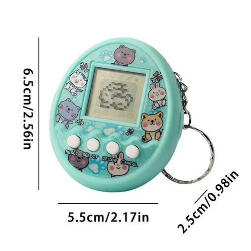 Jeu Électronique Pour Animaux De Compagnie, Tamagotchi Virtuel En Russe, Original, Allemand, Espagnol, Polonais, Animaux Numériques, Jouets Pour Enfants, Pixel--Green