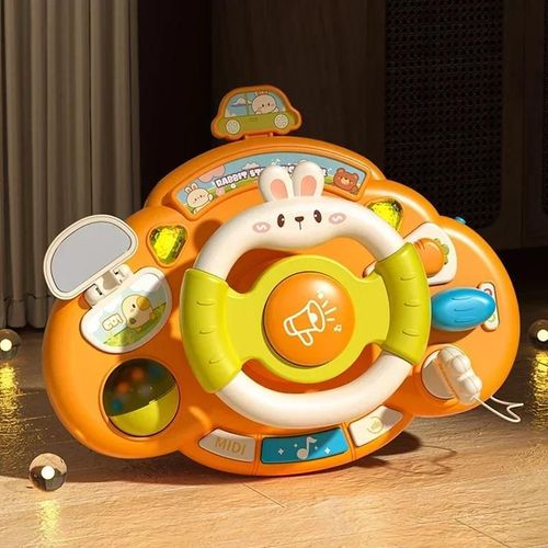 Jouet Électrique Pour Bébé De 0 À 36 Mois, Simulation De Conduite, Volant De Voiture, Poussette, Lapin De Dessin Animé, Jouets Éducatifs Précoces--No Box