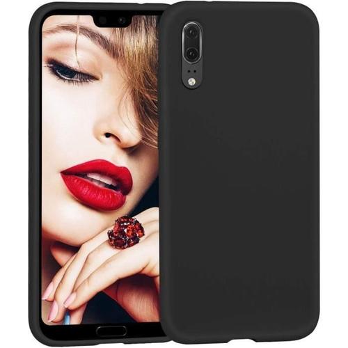 Jasbon Coque Pour Huawei P20 Coque Silicone Gel Souple Housse Etui De Protection Anti Choc Pour Huawei P20 - Noir.