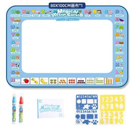 Tapis De Gribouillage À L'eau 100x80cm, Tapis De Gribouillage Magique, Tapis De Coloriage, Planche À Dessin, Jouets Éducatifs Pour Garçons Et Filles De 2 À 7 Ans--Yj23501-Fruit Letter