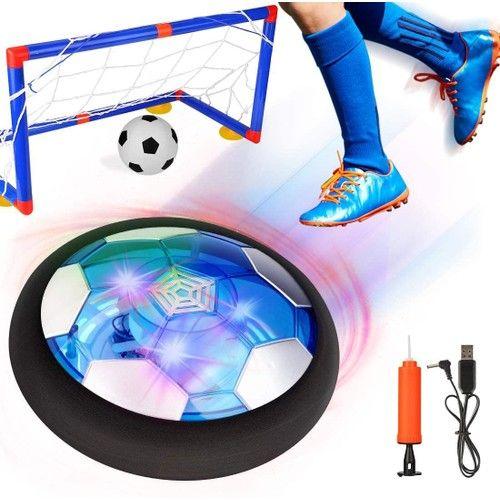 Z-C Home Football Ballon de Foot Enfants Hover Soccer Ball avec coloré  Lumière LED, USB Rechargeable Ballons Football de Jouet
