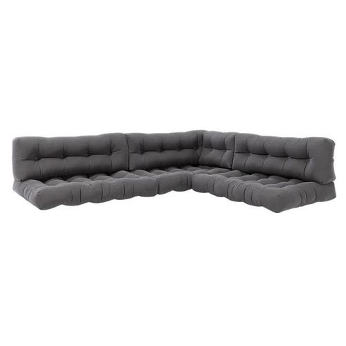 Vicco Lot De Coussins Coussin D'assise Dossier Et Latéral Flocon Gris