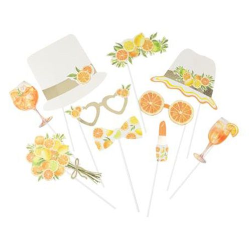 10 Accessoires Photobooth Tutti Frutti Agrume