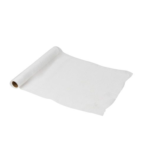Chemin De Table Voile Satiné 28cmx3m Blanc