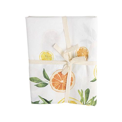 Nappe Tissu Lavable Tutti Frutti 1.4x2.4m Crème