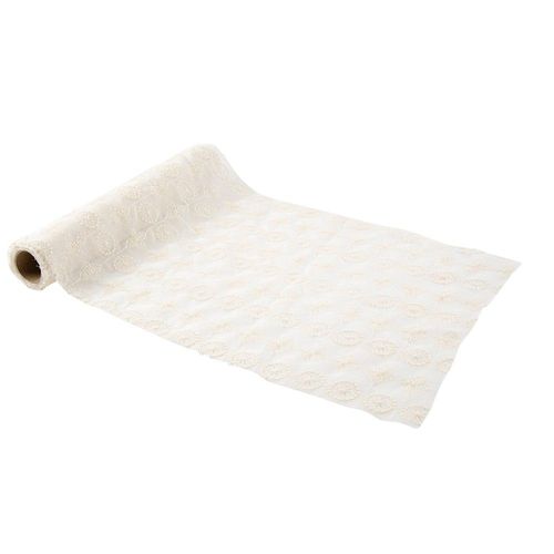 Chemin De Table Voile Macramé 25cmx3m Ivoire