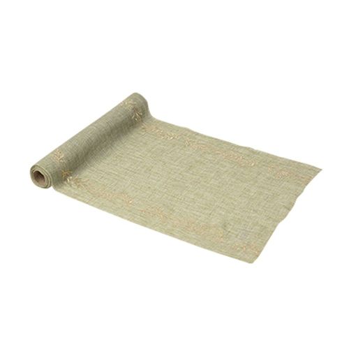 Chemin De Table Mousseline Olivier 28cmx5m Sauge