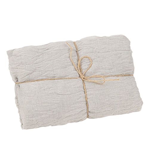 Chemin De Table Voile Étamine 90cmx3m Vert-De-Gris