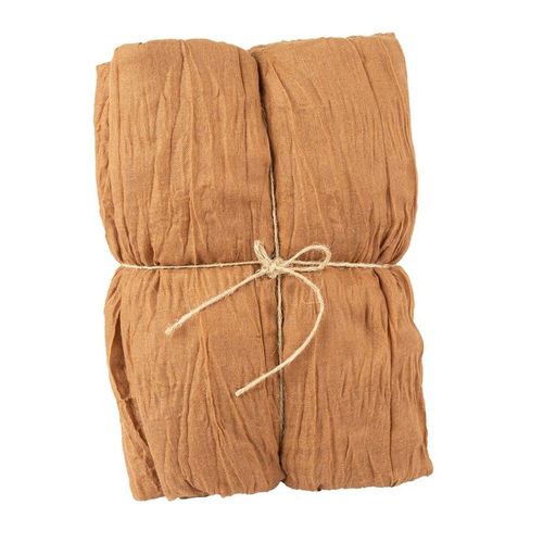 Chemin De Table Voile Étamine 90cmx3m Chocolat